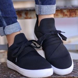 Women’s Steve Madden Black Lancet Sneaker